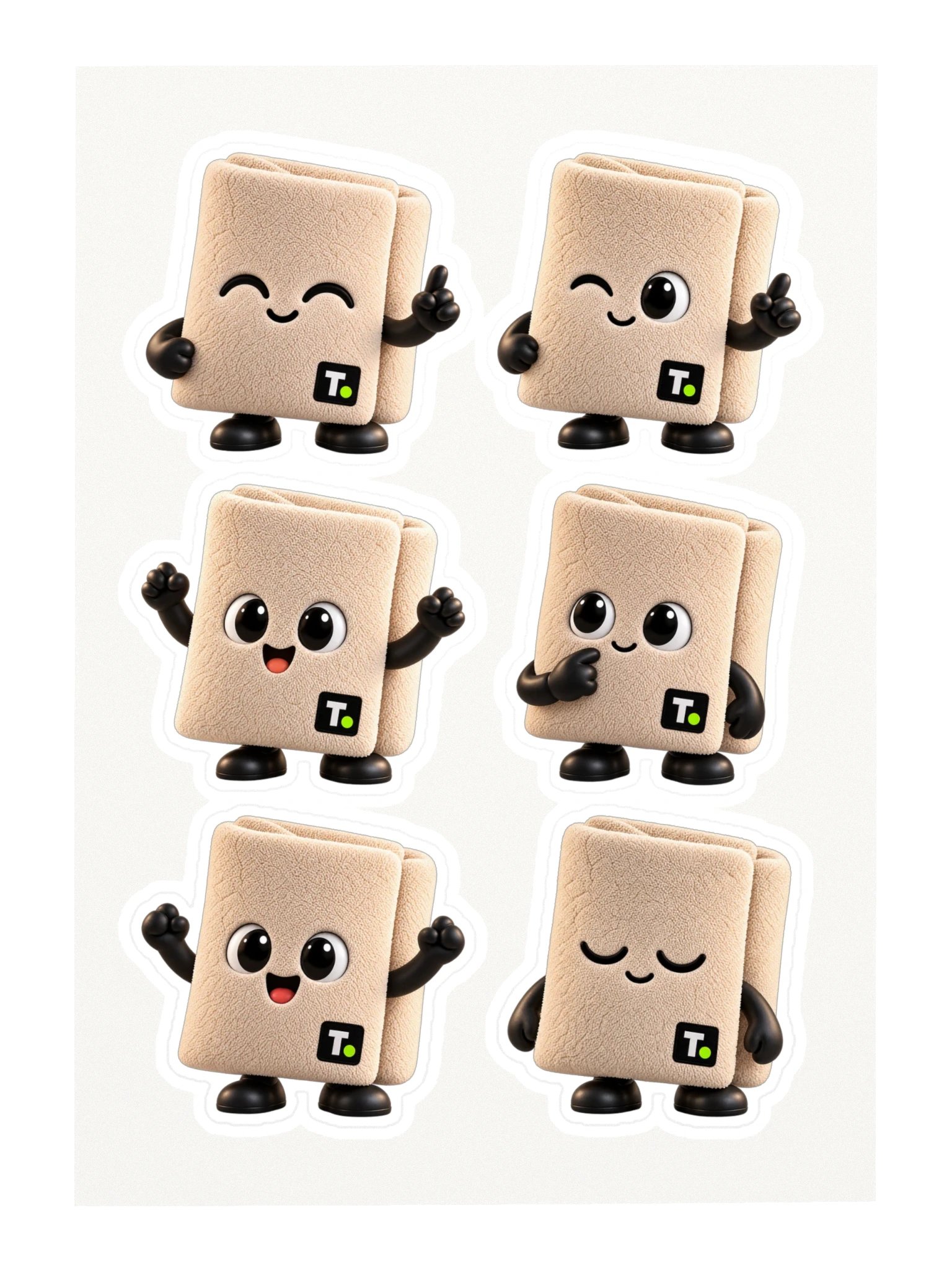 Towel Sticker Sheet product image (3)