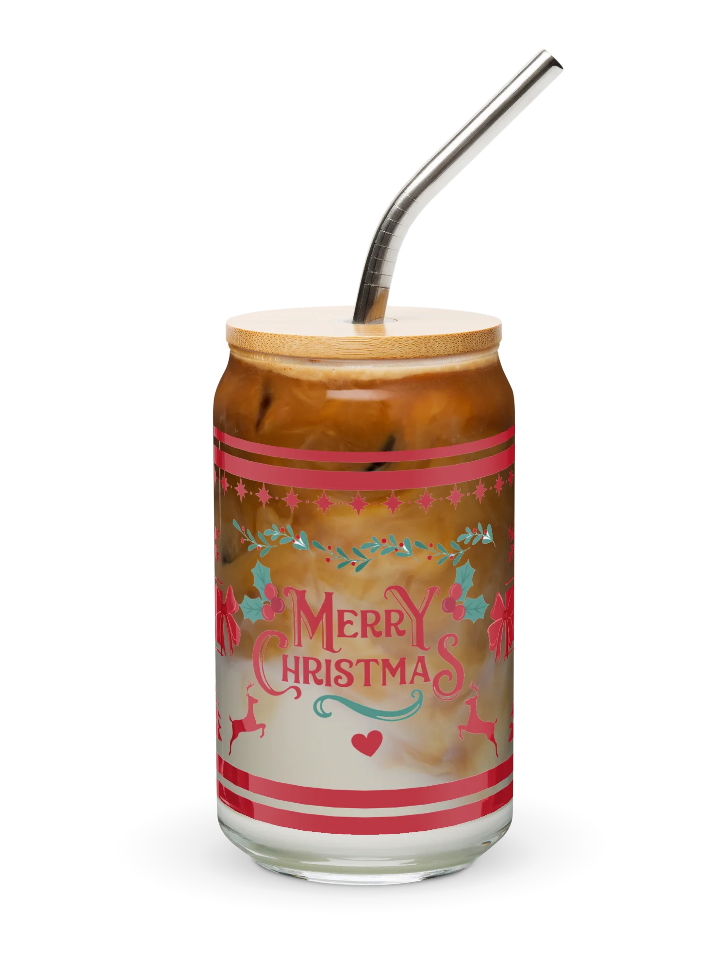 Merry Christmas, Holiday Wishes Glass Tumbler product image (10)