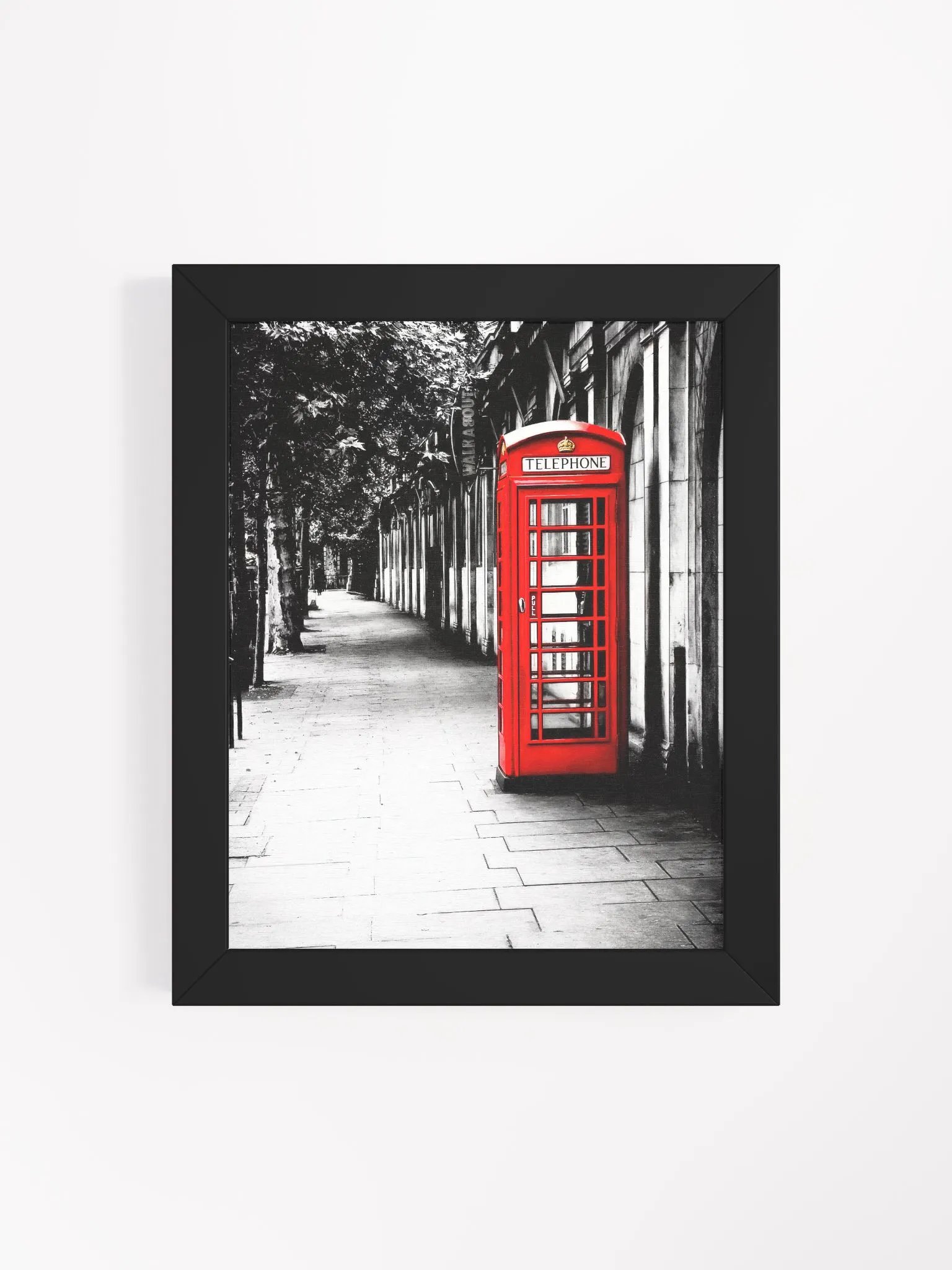London Calling – Red British Telephone Box Studio Framed Print product image (4)