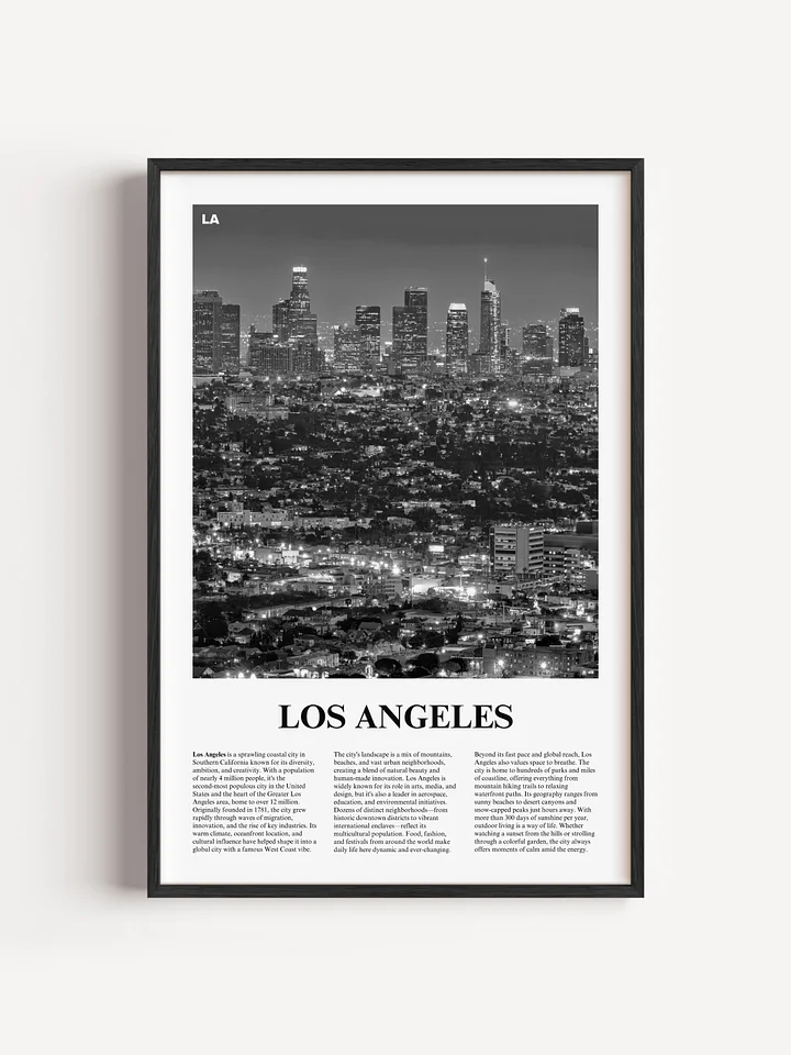 Los Angeles 01 Newspaper Poster | Framed product image (21)