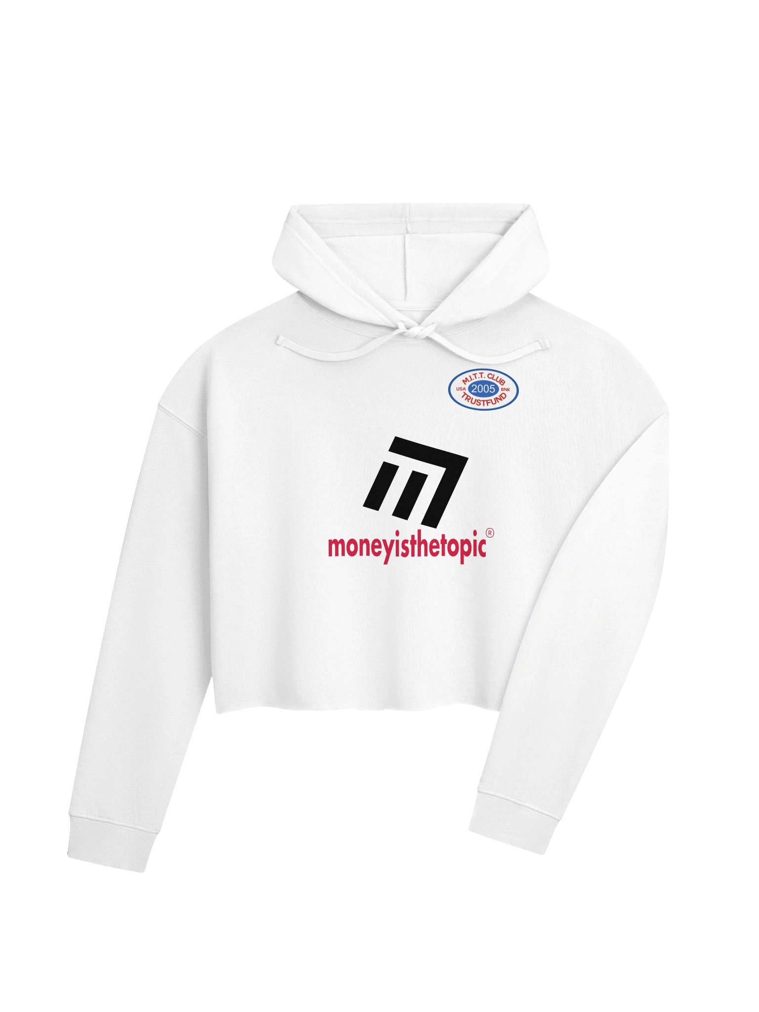 MITT Club WHT Cropped Hoodie WOMEN product image (4)
