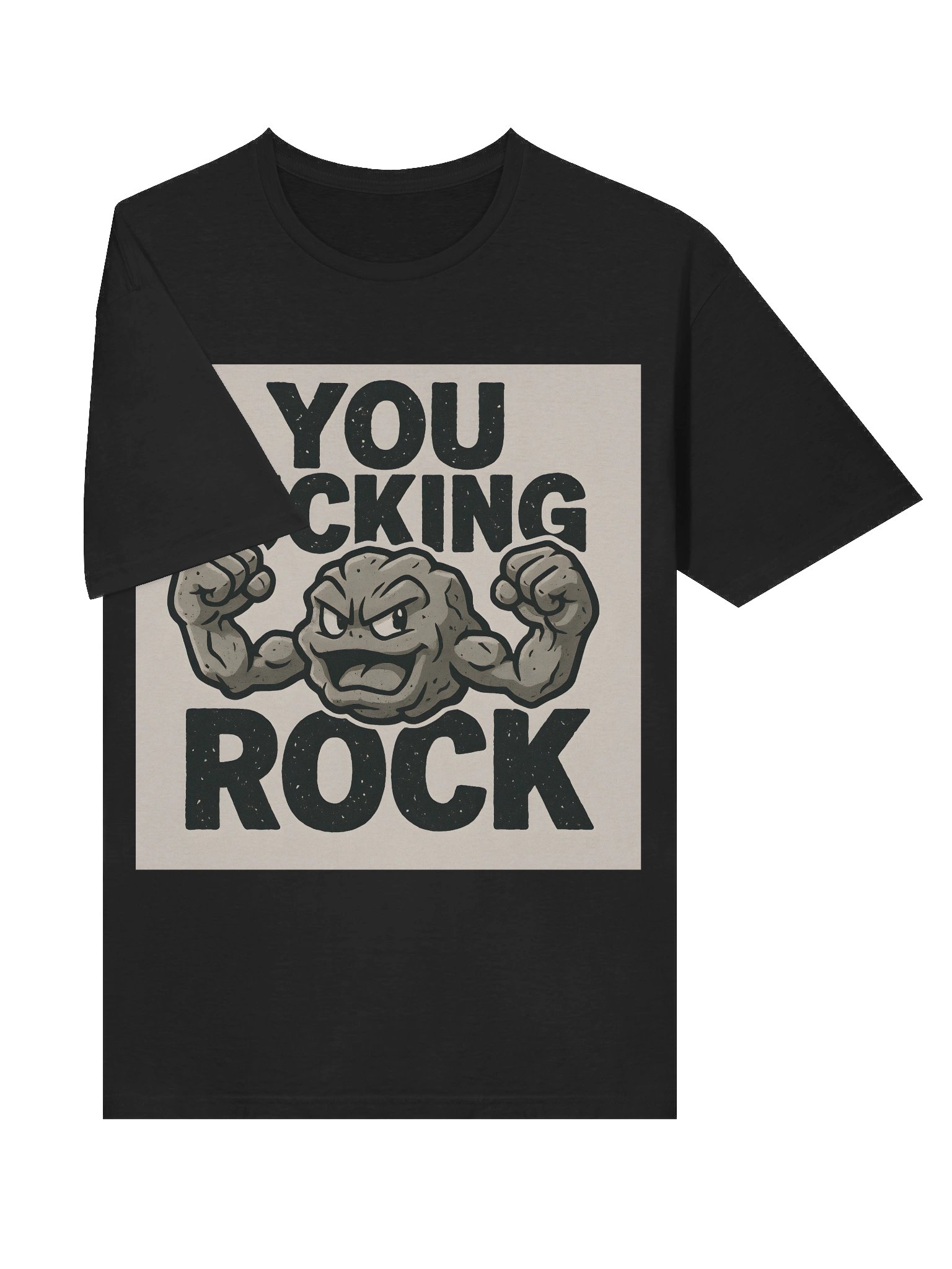 You F***ing Rock Geodude T-Shirt – Bold Pokémon Parody Tee product image (5)