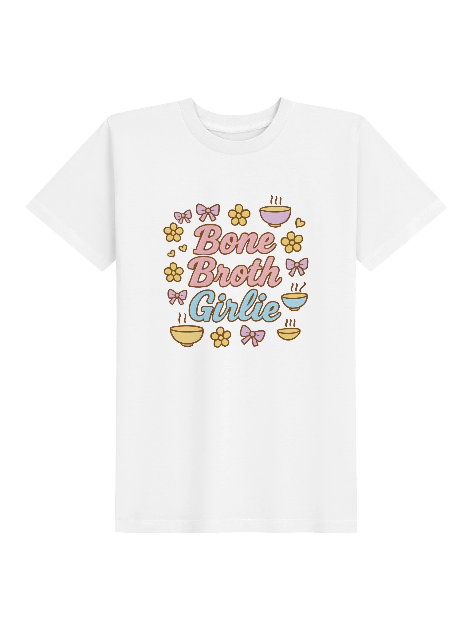 Kids: "Bone Broth Girlie" Organic T-Shirt product image (2)