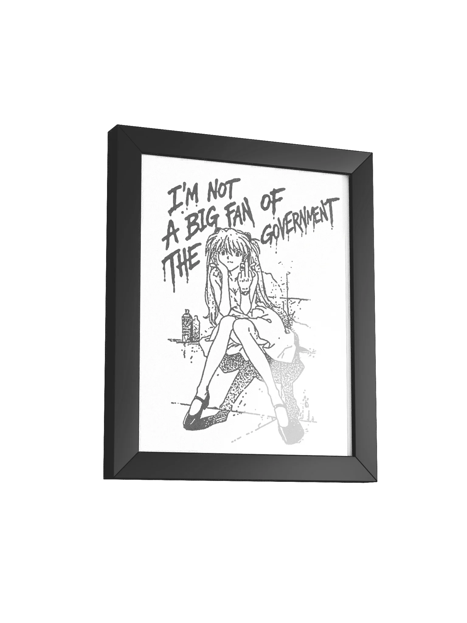 NOT A BIG FAN ! Framed Print. product image (2)