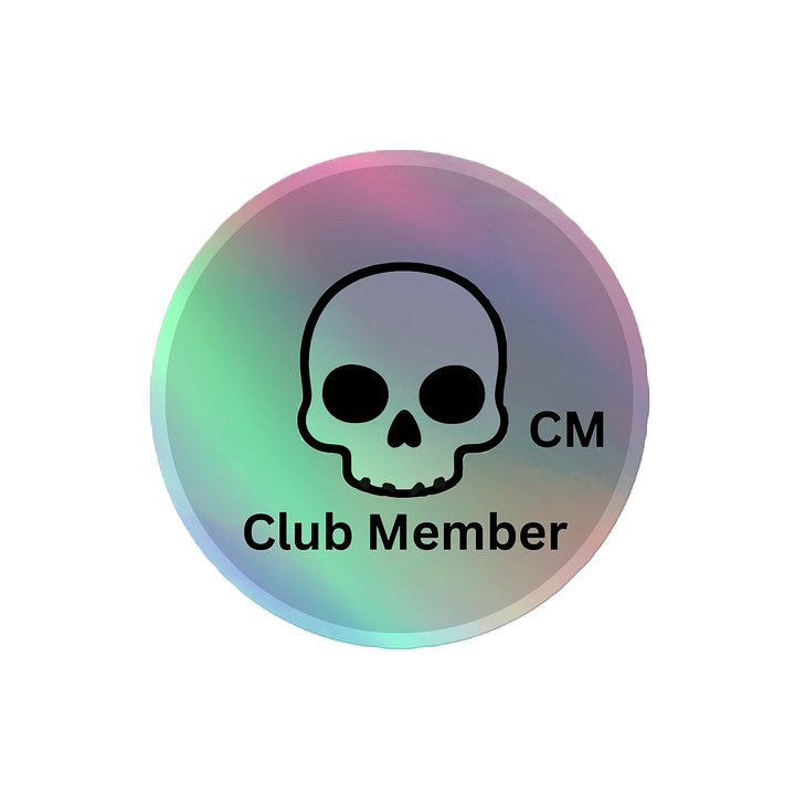 Holographic Club Member Sticker product image (2)