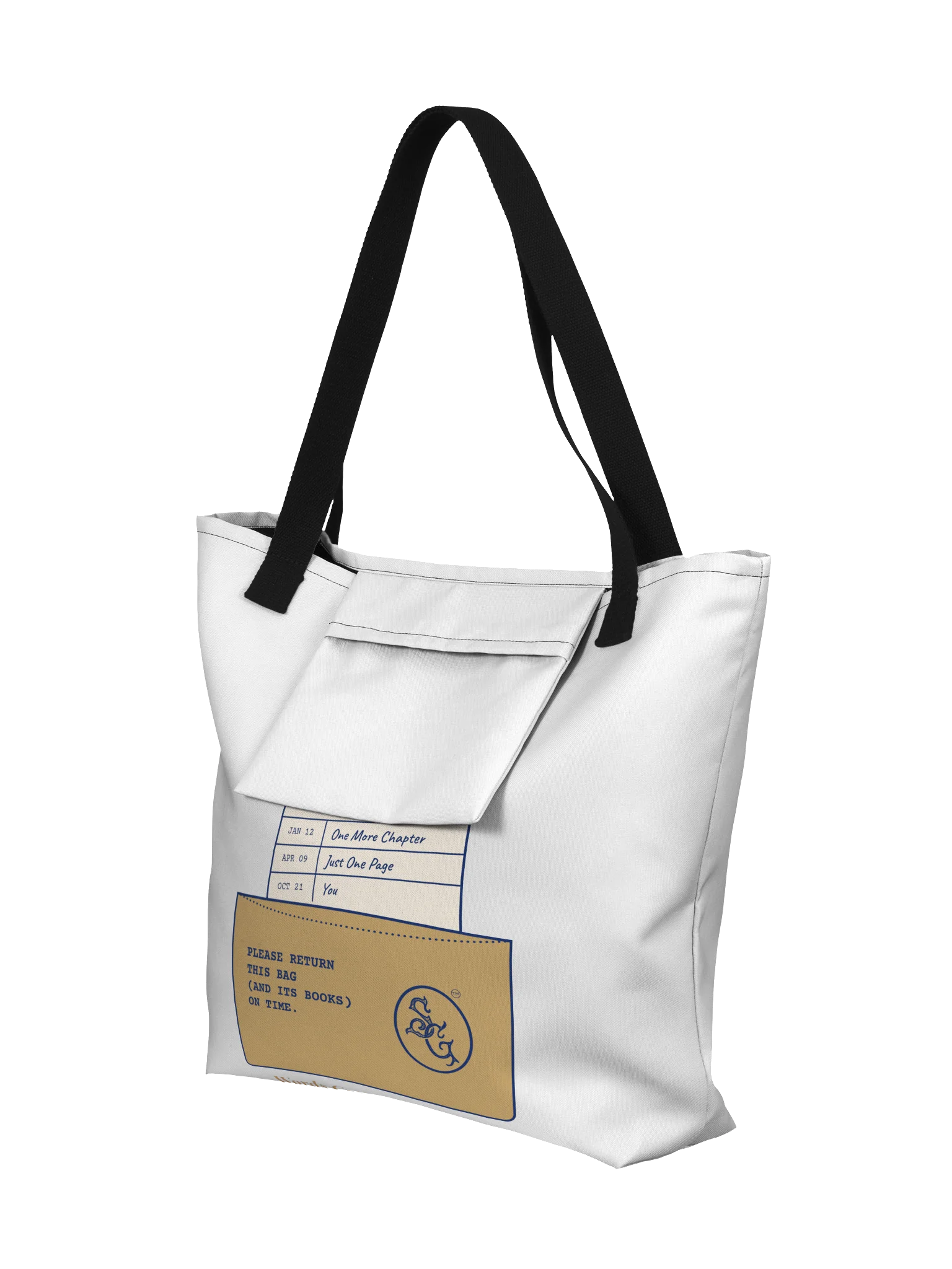 Book Pocket Library Tote product image (5)