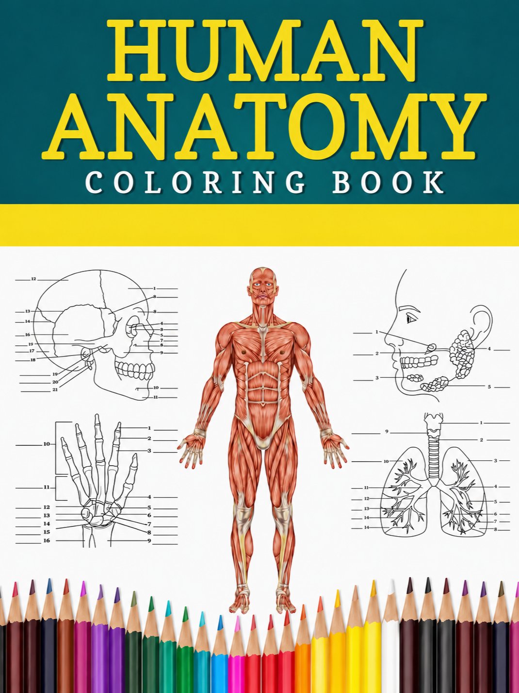 Human Anatomy Coloring Book product image (1)