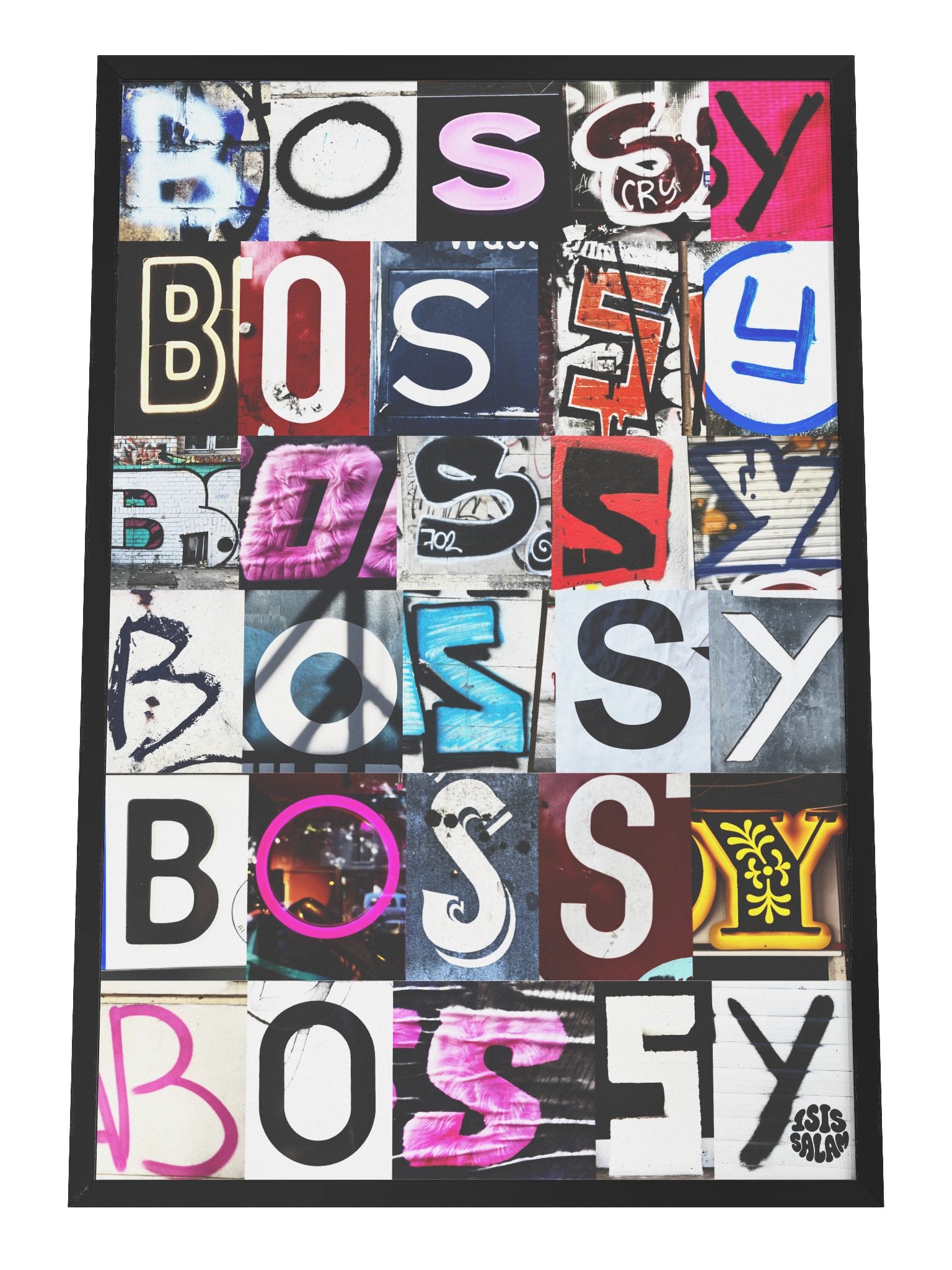 Bossy - Found Fonts - Framed product image (1)