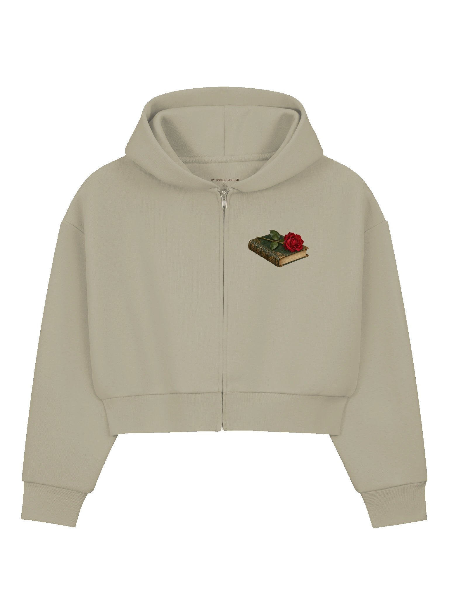 Between the Pages - Cropped Zip-Up Hoodie product image (1)