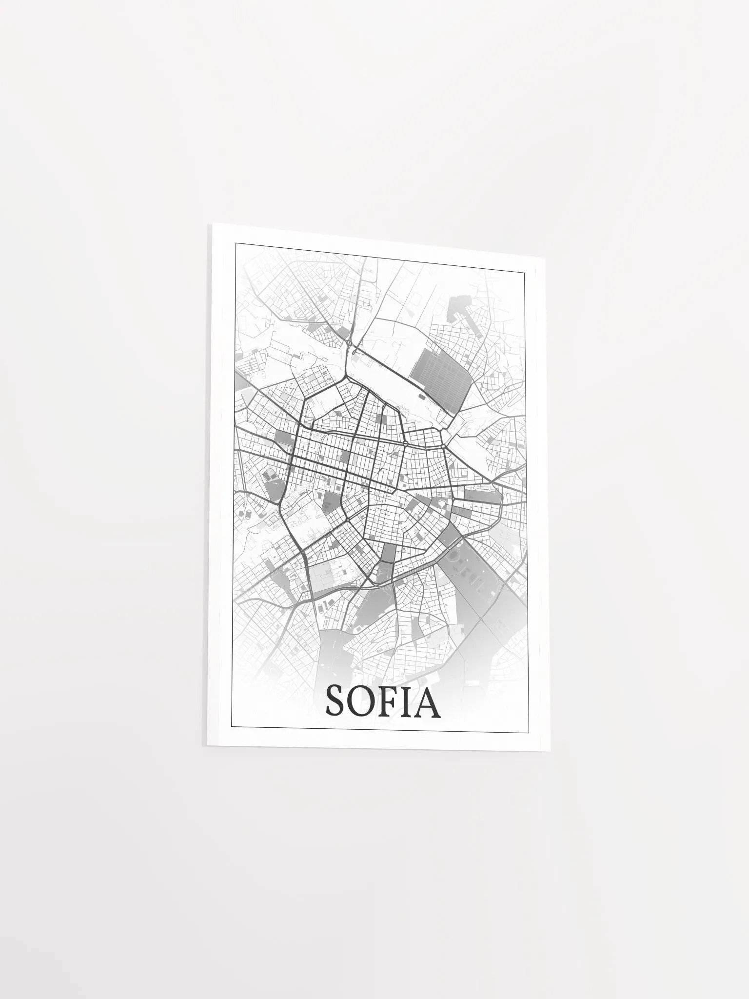 Sofia, Bulgaria, city map print product image (16)