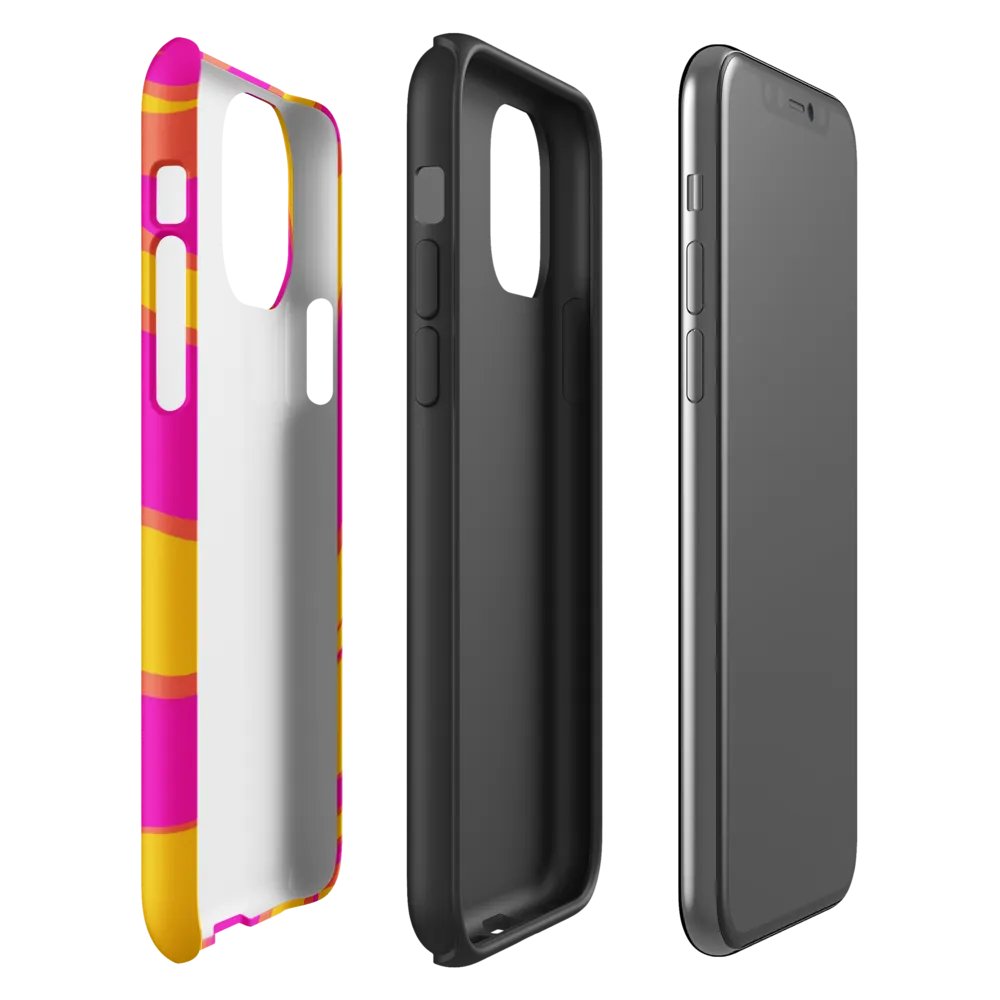 Pink and Yellow Psychedelic Swirls iPhone® Tough Case product image (29)