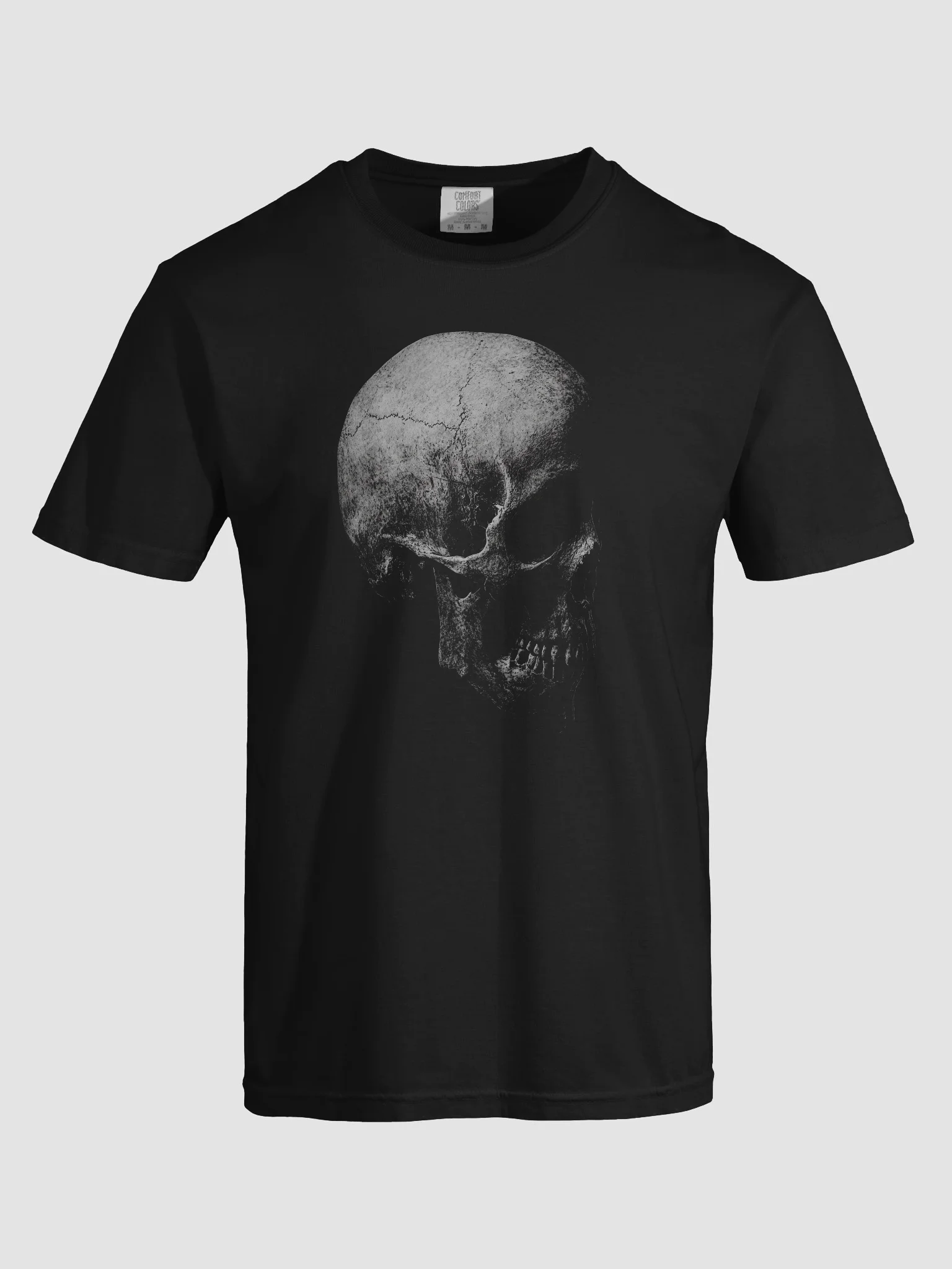 Cracked Skull Black Short-Sleeve Graphic T-Shirt product image (7)