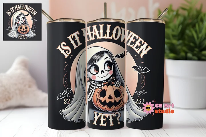 Is It Halloween Yet Tumbler Wrap PNG product image (1)