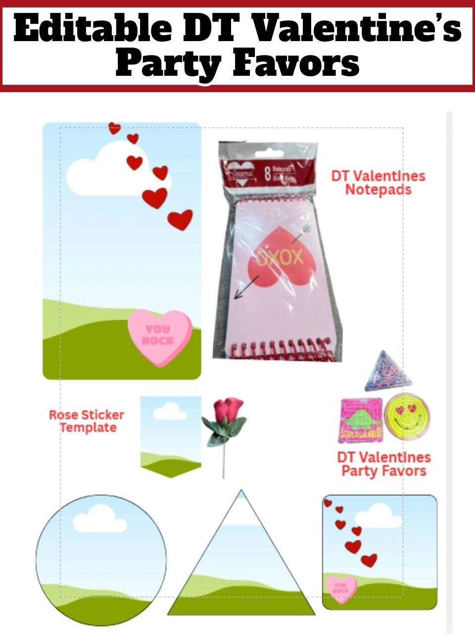 Members Only - Interactive Hip Hop Retro Radio Valentine’s Day Gift Basket Template | Editable Canva DIY | Instant Download | QR Code - BONUS DT Party Favor Templates product image (3)