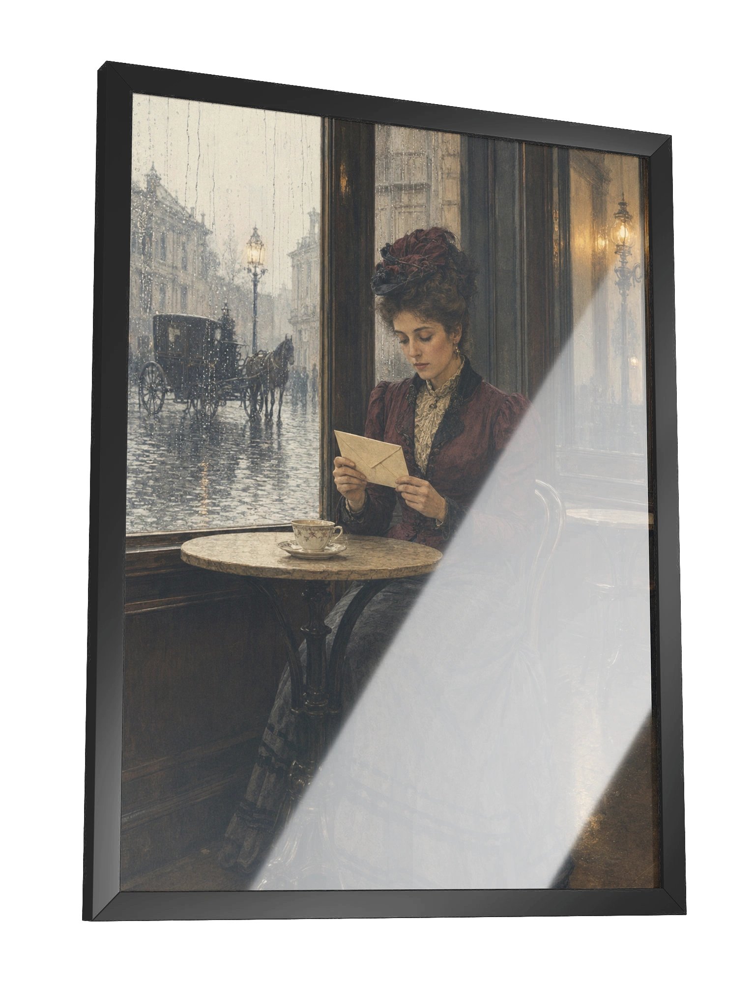 La Lettera al Caffè — Framed Matte Art Print product image (5)