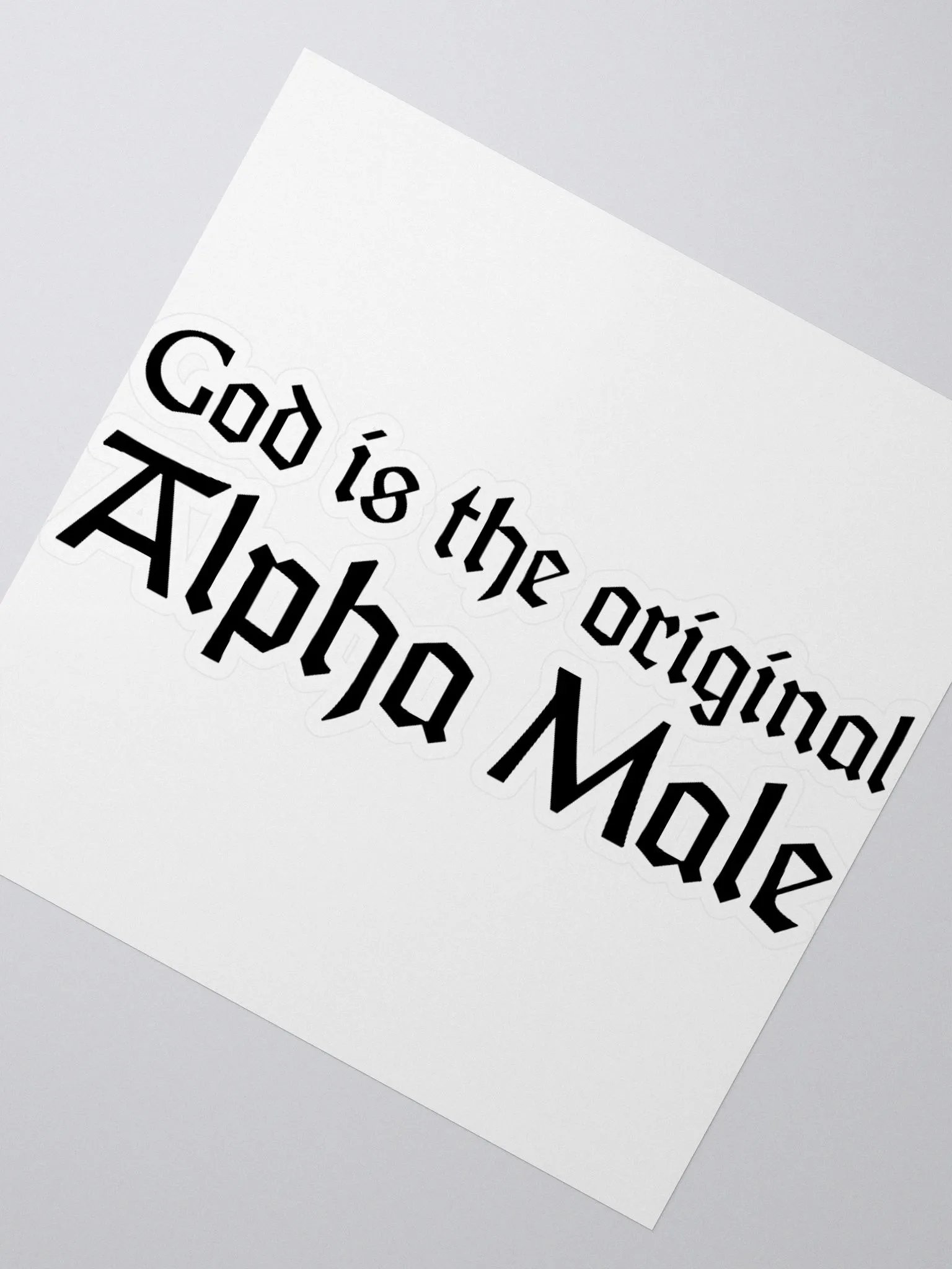 Alpha Male Sticker (Black) product image (5)