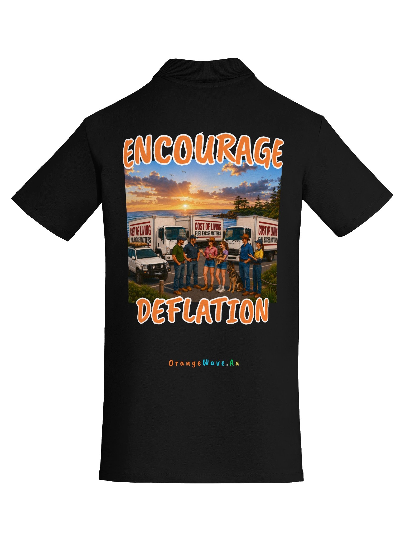 Encourage Deflation Cost of Living Polo product image (7)