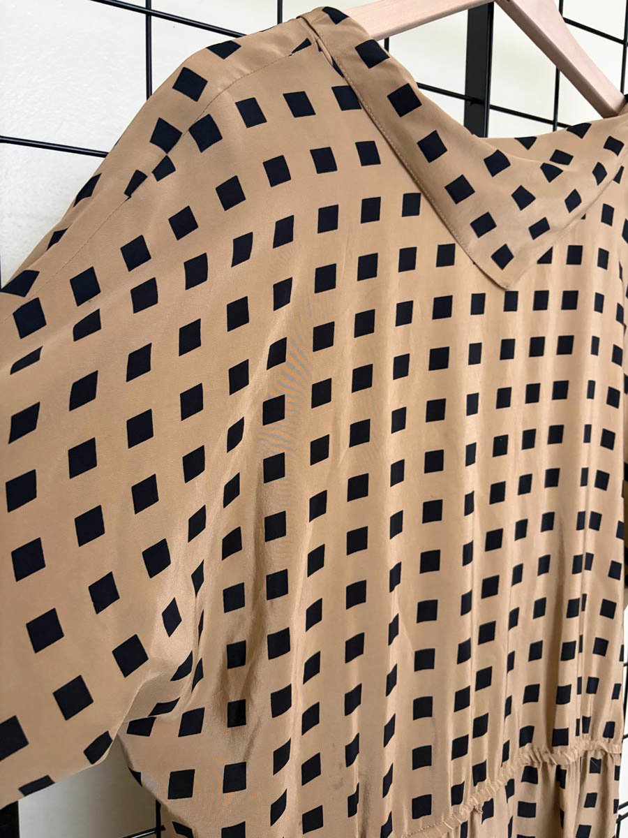 Size 14 vintage silk dress 80s product image (9)
