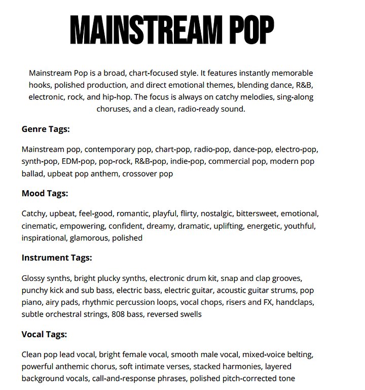 500 Pop Prompts for SUNO Ai product image (2)