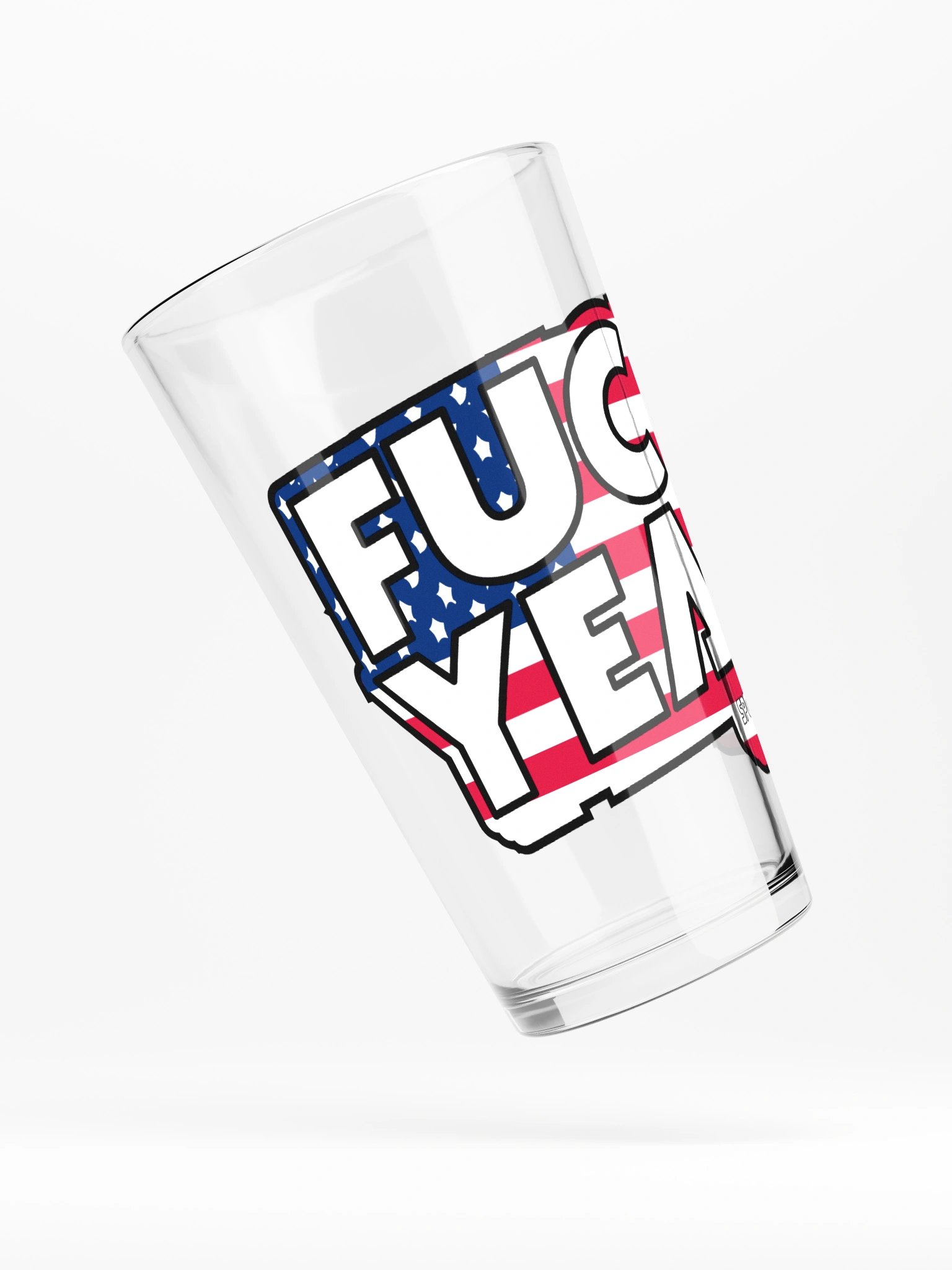 AMERICA FUCK YEAH PINT GLASS product image (4)