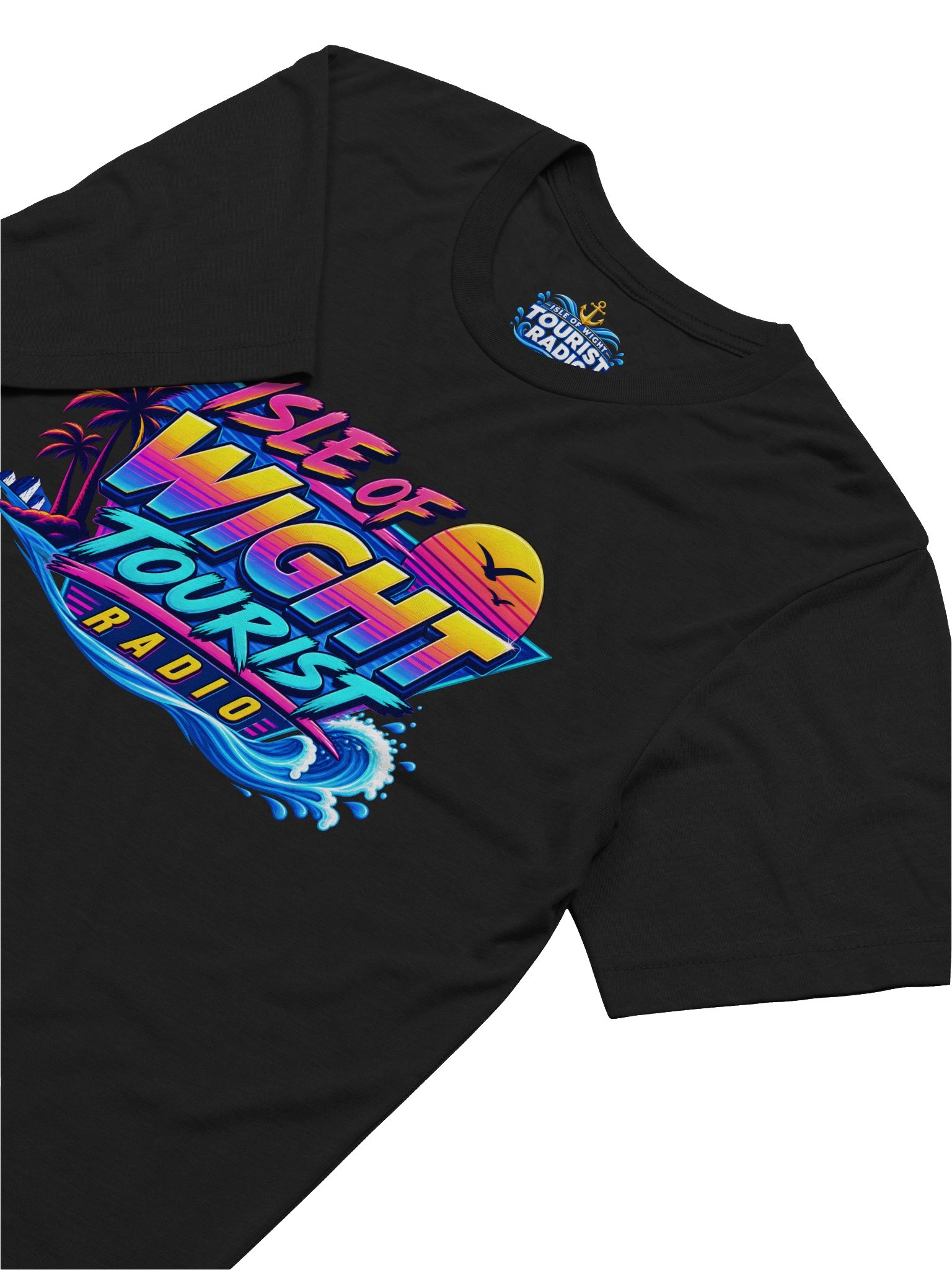 Isle of Wight Tourist Radio – Retro 80s T-Shirt product image (6)