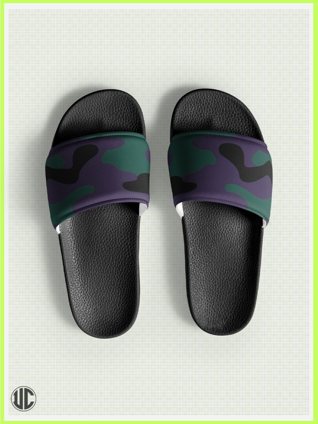 UnkoCon – Midnight Purple Camo Women’s Slides product image (1)