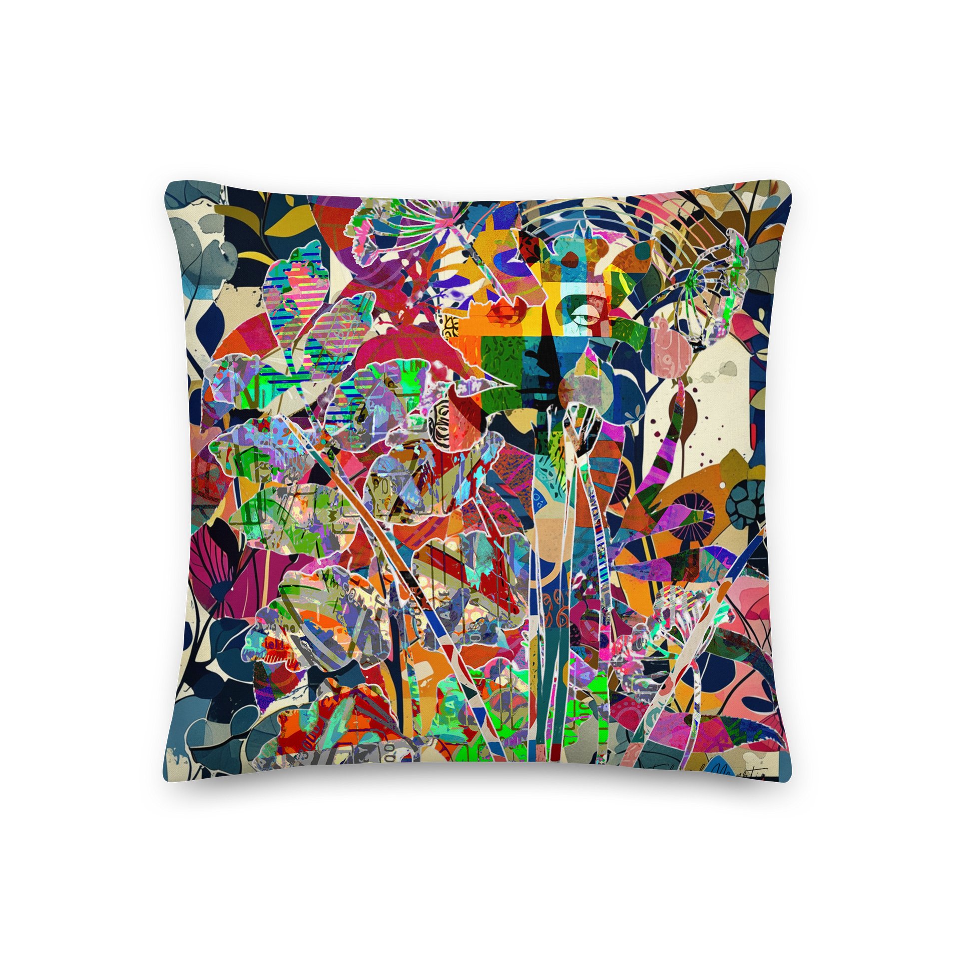 Vibrant Collage All-Over Pillow product image (3)