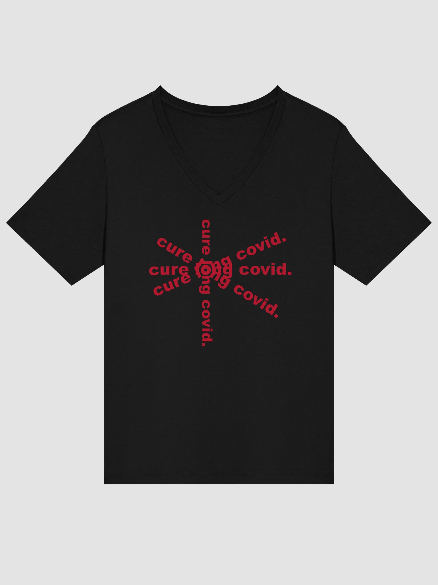 Cure Long Covid Relaxed V-Neck Tee product image (15)