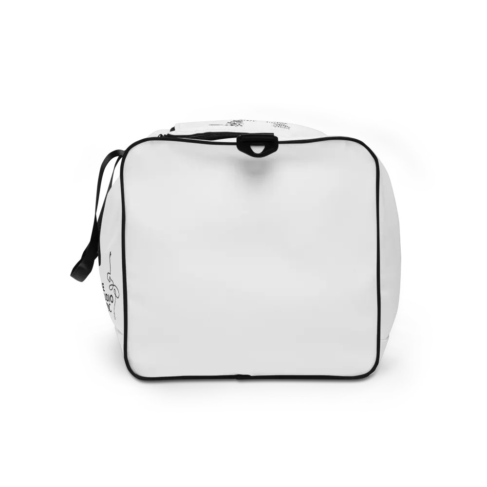 Large Dance Bag | White with Black Logo and Quote product image (9)