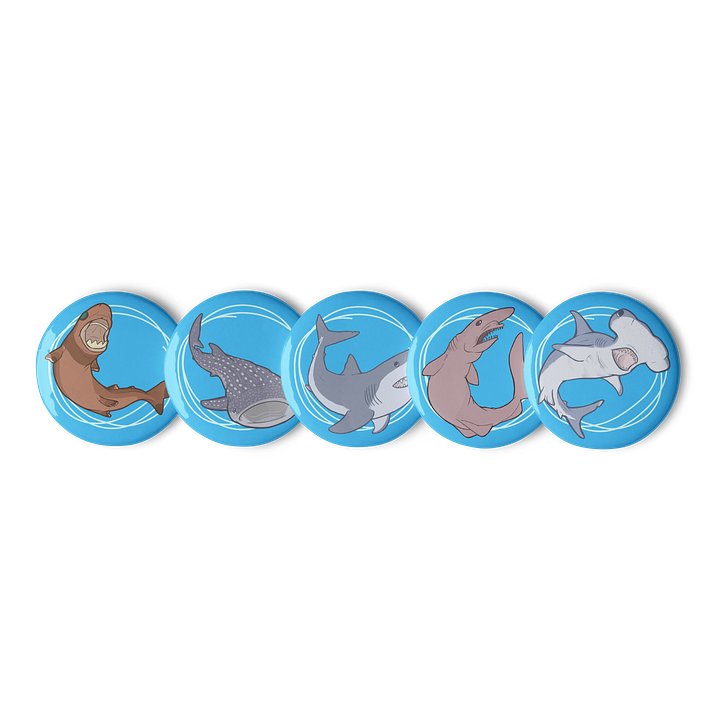 Shark Pins - set 1 product image (1)