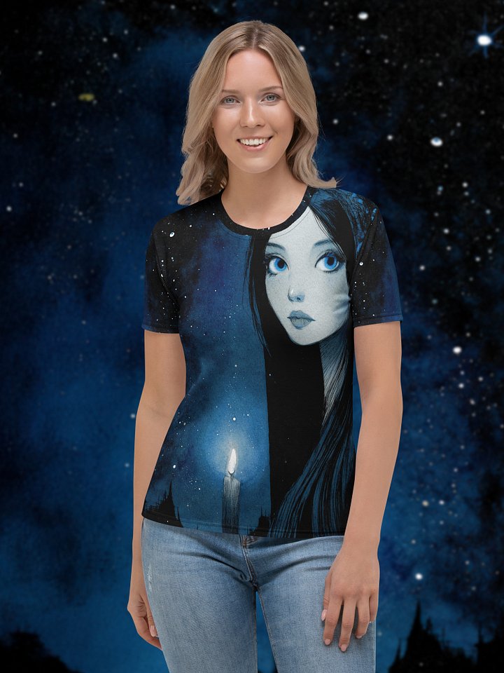 Ethereal Nightfall – Gothic Anime Girl T-Shirt product image (1)