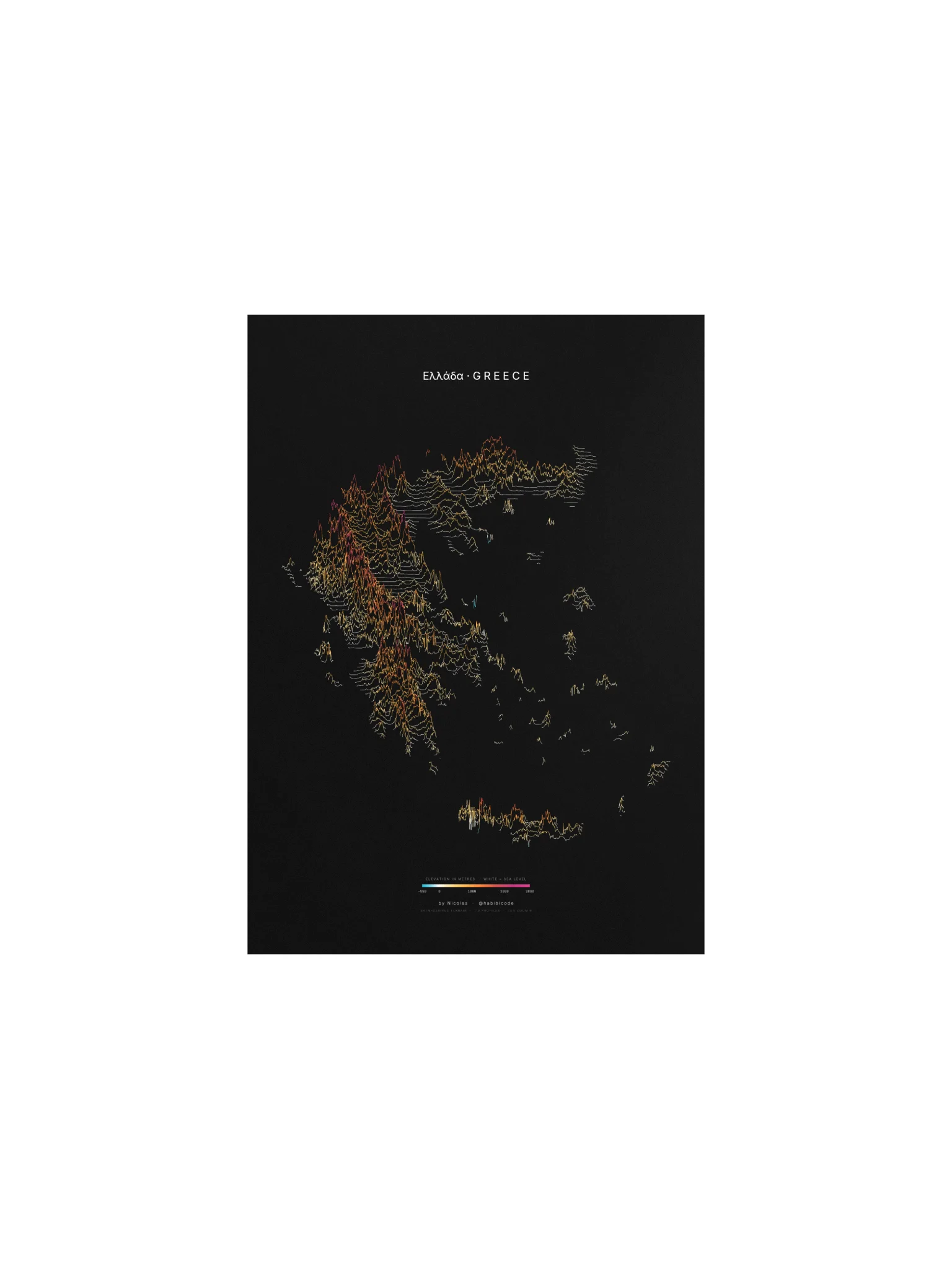 Ridgeline Poster - Greece product image (1)