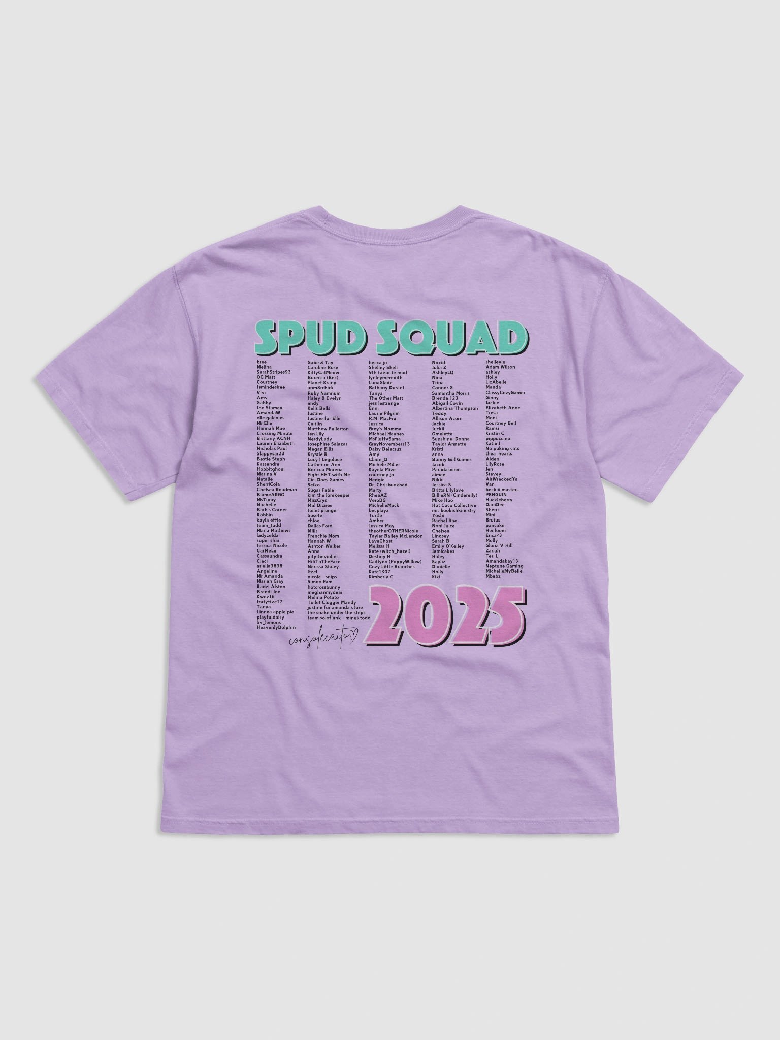 spud squad 2025 tee (dark text) product image (2)