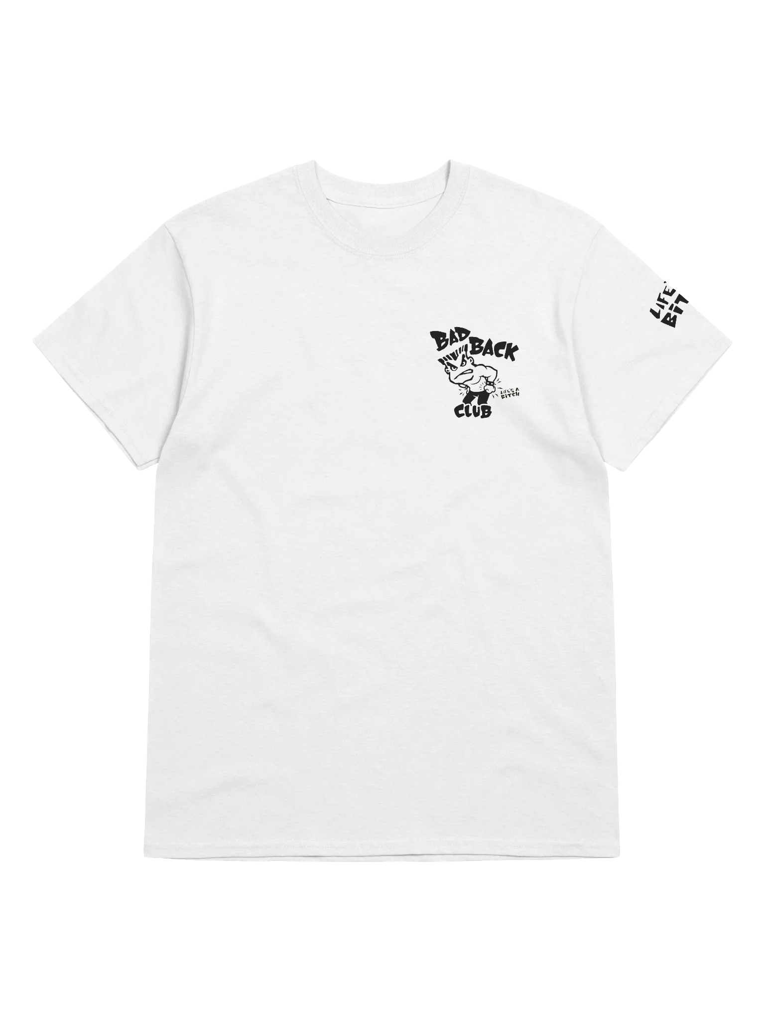 Bad Back Club Small Logo - White T Shirt product image (5)