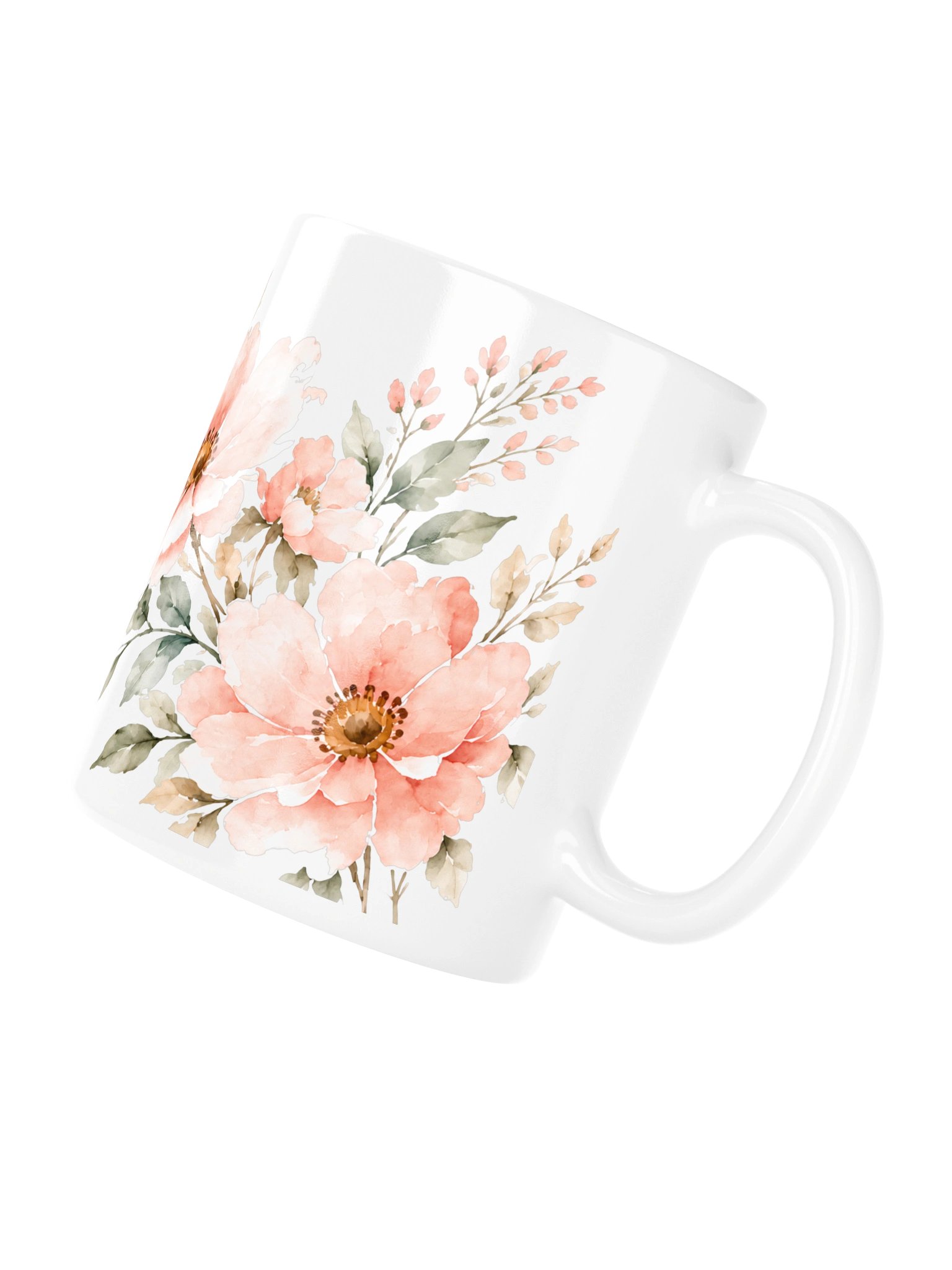 Let’s Move a Little Mug | Watercolor Floral product image (5)