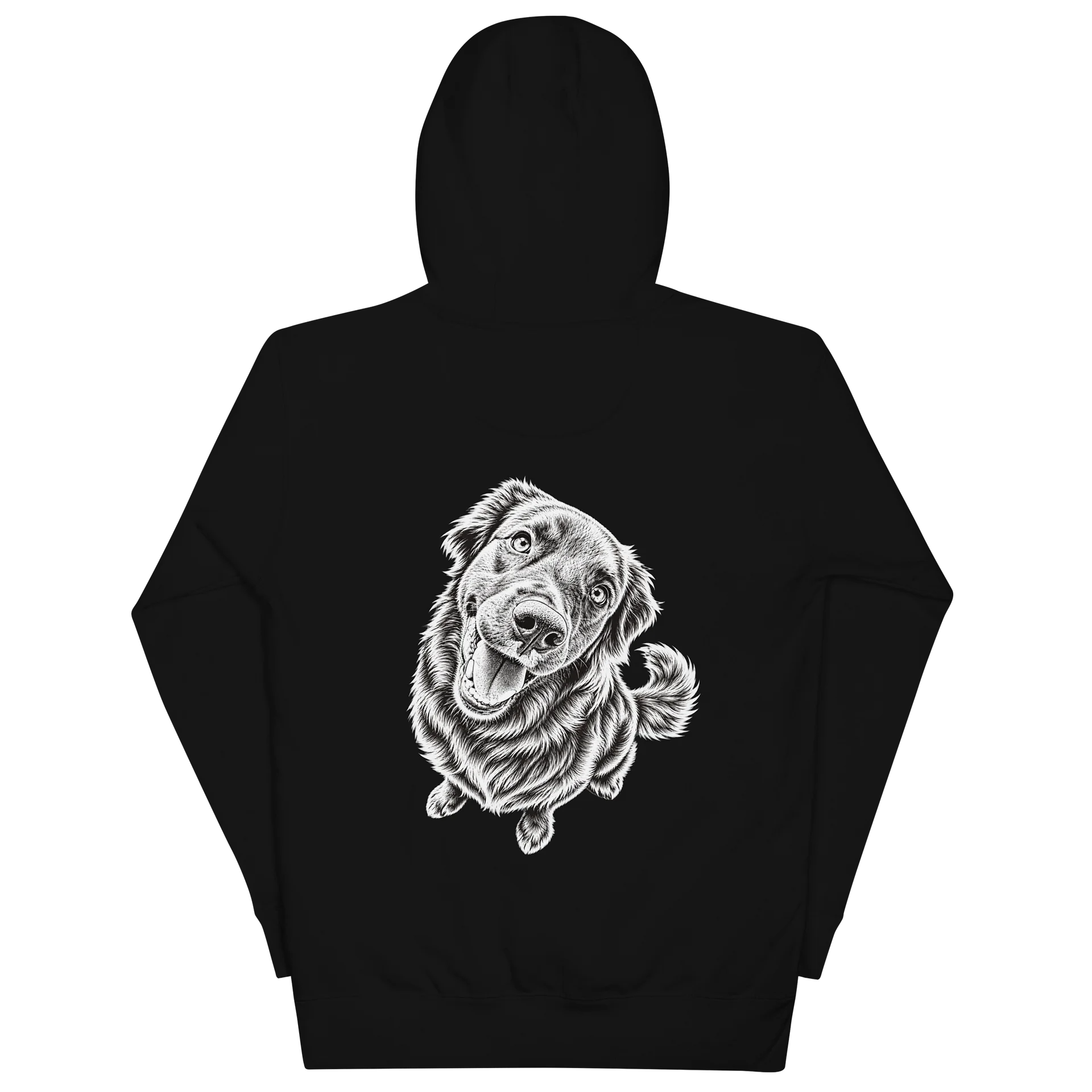 Cheerful Sketch Dog Hoodie product image (2)