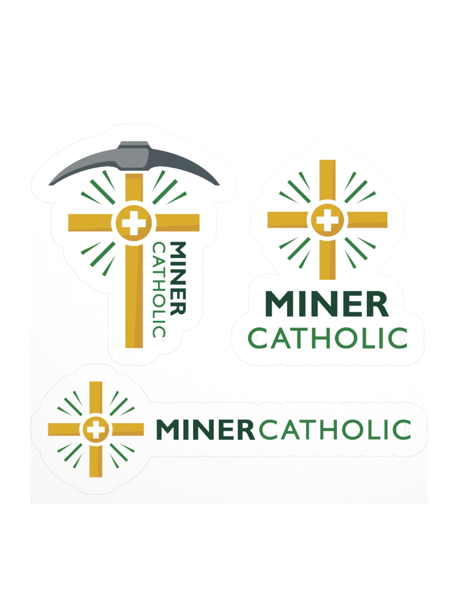 Miner Catholic Sticker Set product image (2)