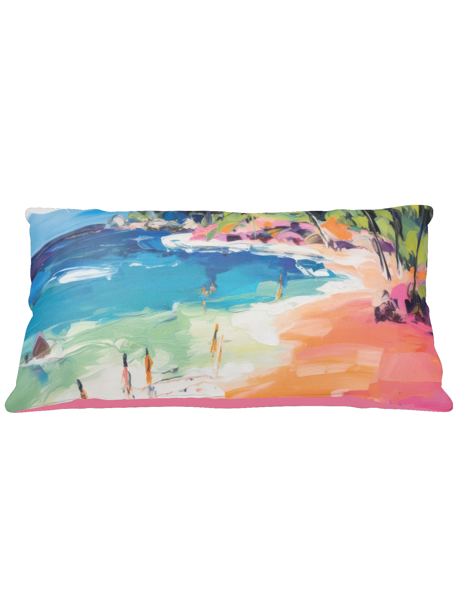 Tropical Beach Scene All-Over Print Basic Pillow product image (3)