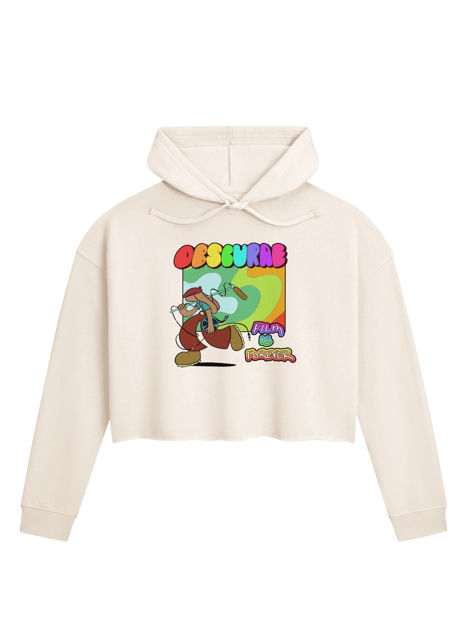 Film Is Forever Crop Hoodie (Rainbow) product image (1)