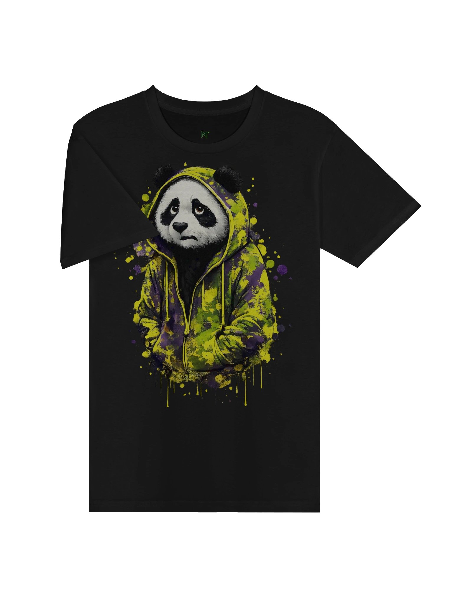 Sad Panda Hoodie Graphic T-Shirt - Urban Grunge Streetwear product image (3)