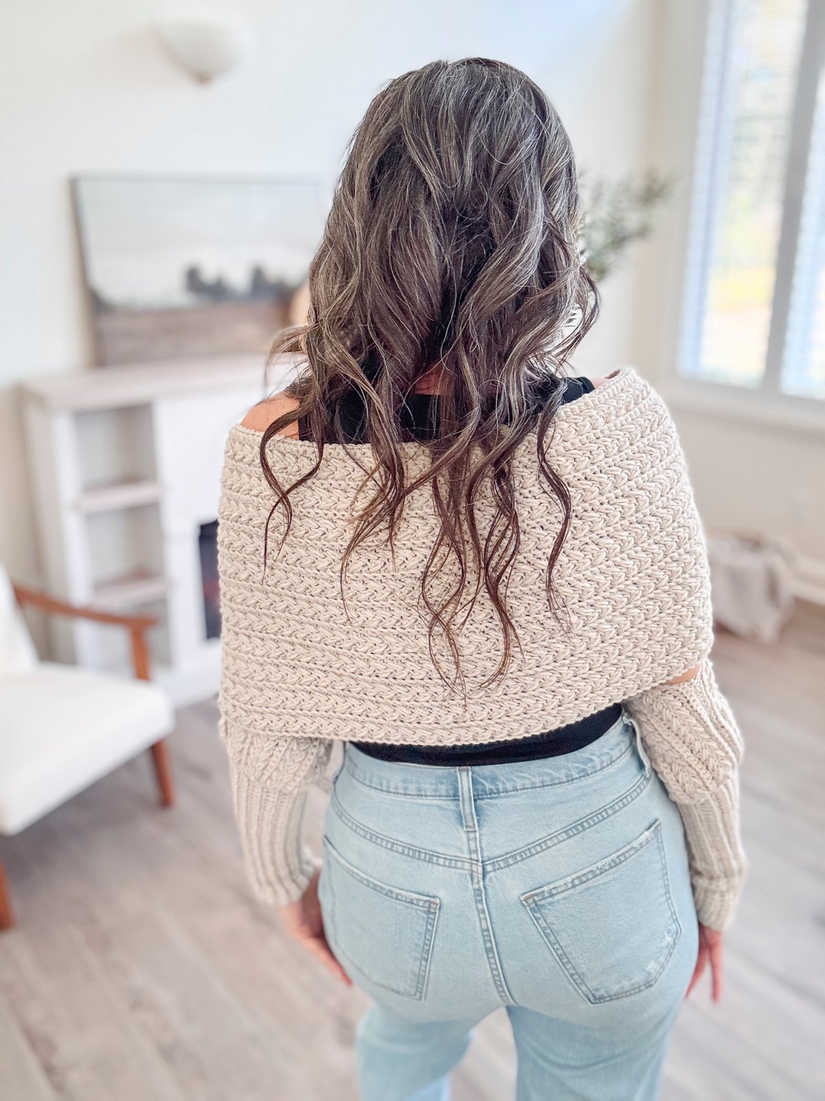 Winter Wheat Sweater Scarf Crochet Pattern (XS-5X) product image (8)
