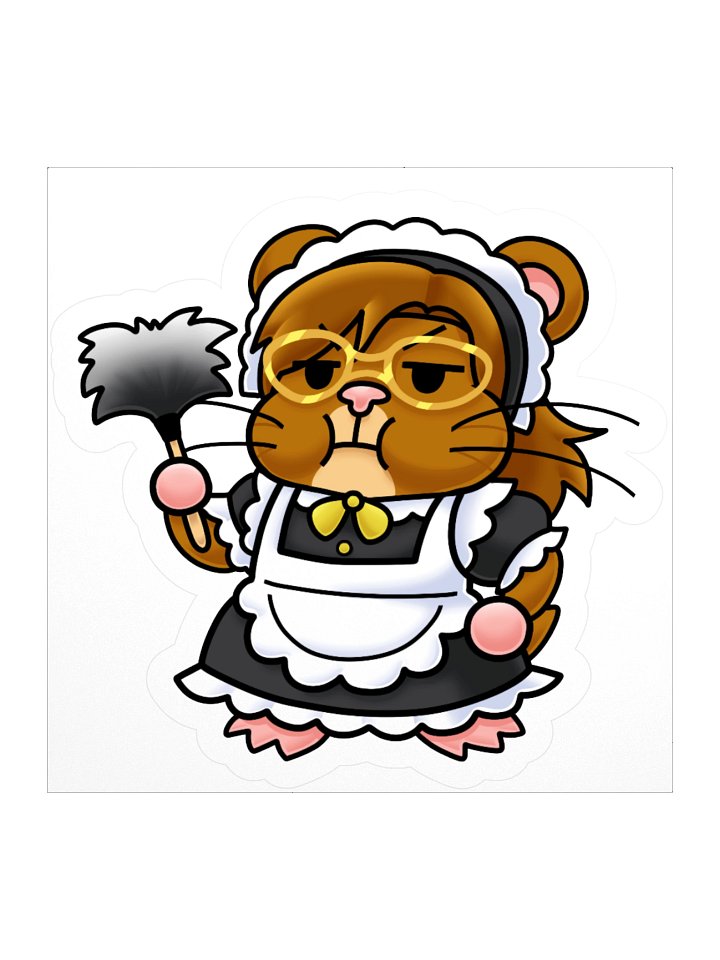 Bringle Maid Hampter Sticker product image (1)