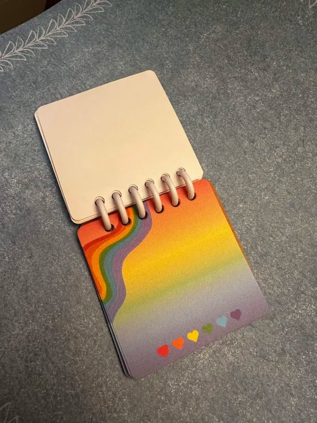 Rainbow Memo Pad 3x3inch With Binding Spine product image (5)