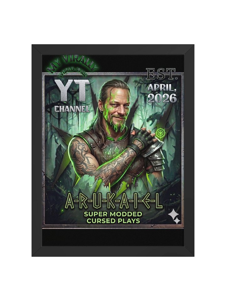 Framed High‑Quality Matte Poster (12"x16" Model) – “A‑R‑U‑K‑A‑I‑E‑L" Logo product image (1)
