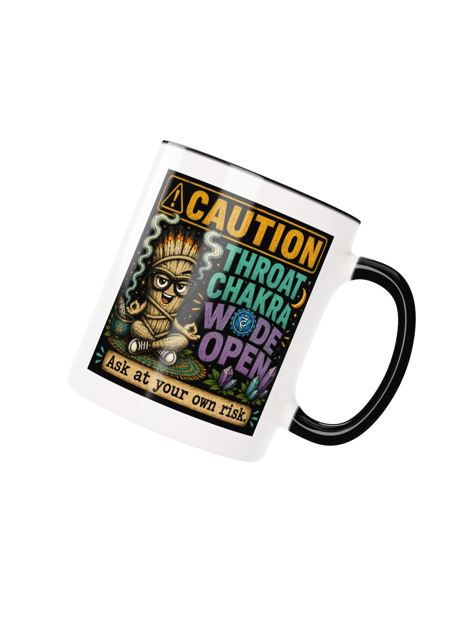 Smudgy the Sage - Throat Chakra Wide Open Coffee Mug product image (26)