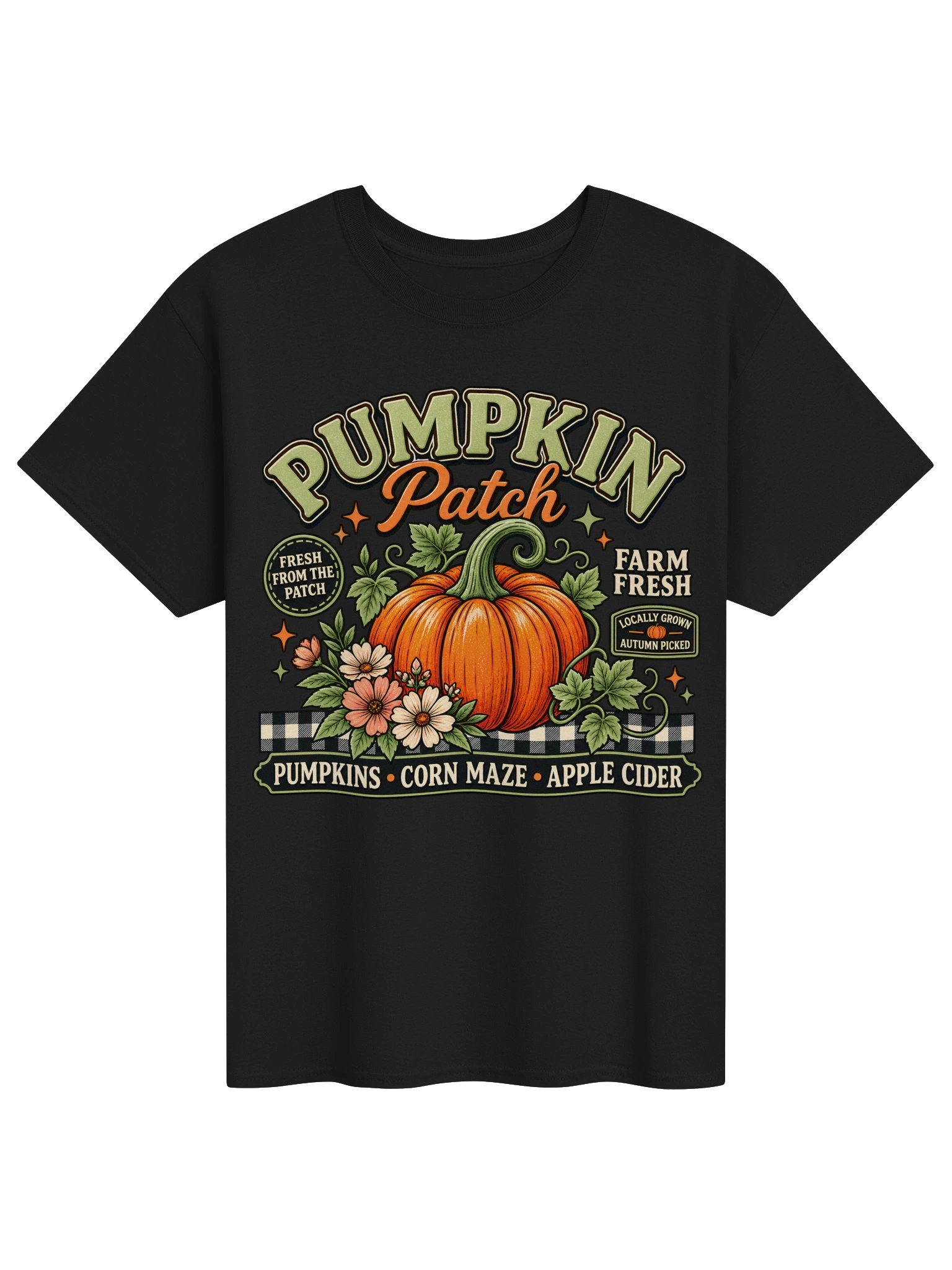 Pumpkin Patch T-Shirt - Vintage Autumn Graphic Tee product image (2)