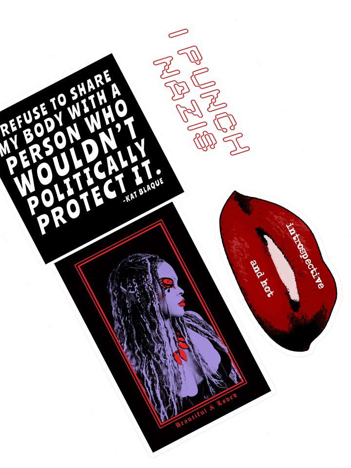Quintessentially Blaque Sticker Sheet product image (1)
