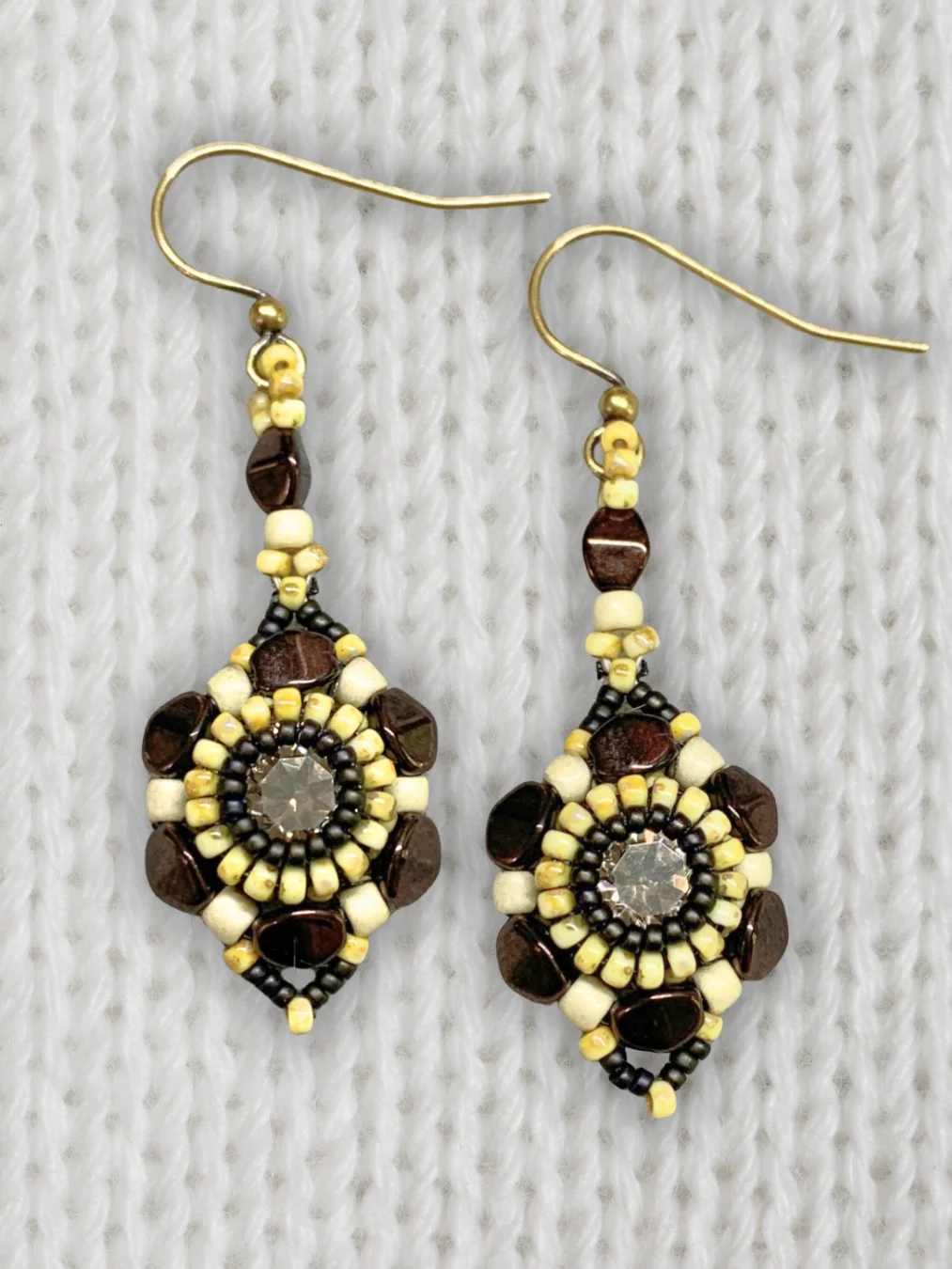 Spellbound Beaded Earrings - Bronze product image (1)