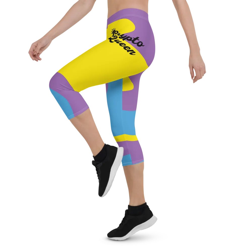 Royal Crypto Queen Capri Leggings product image (3)