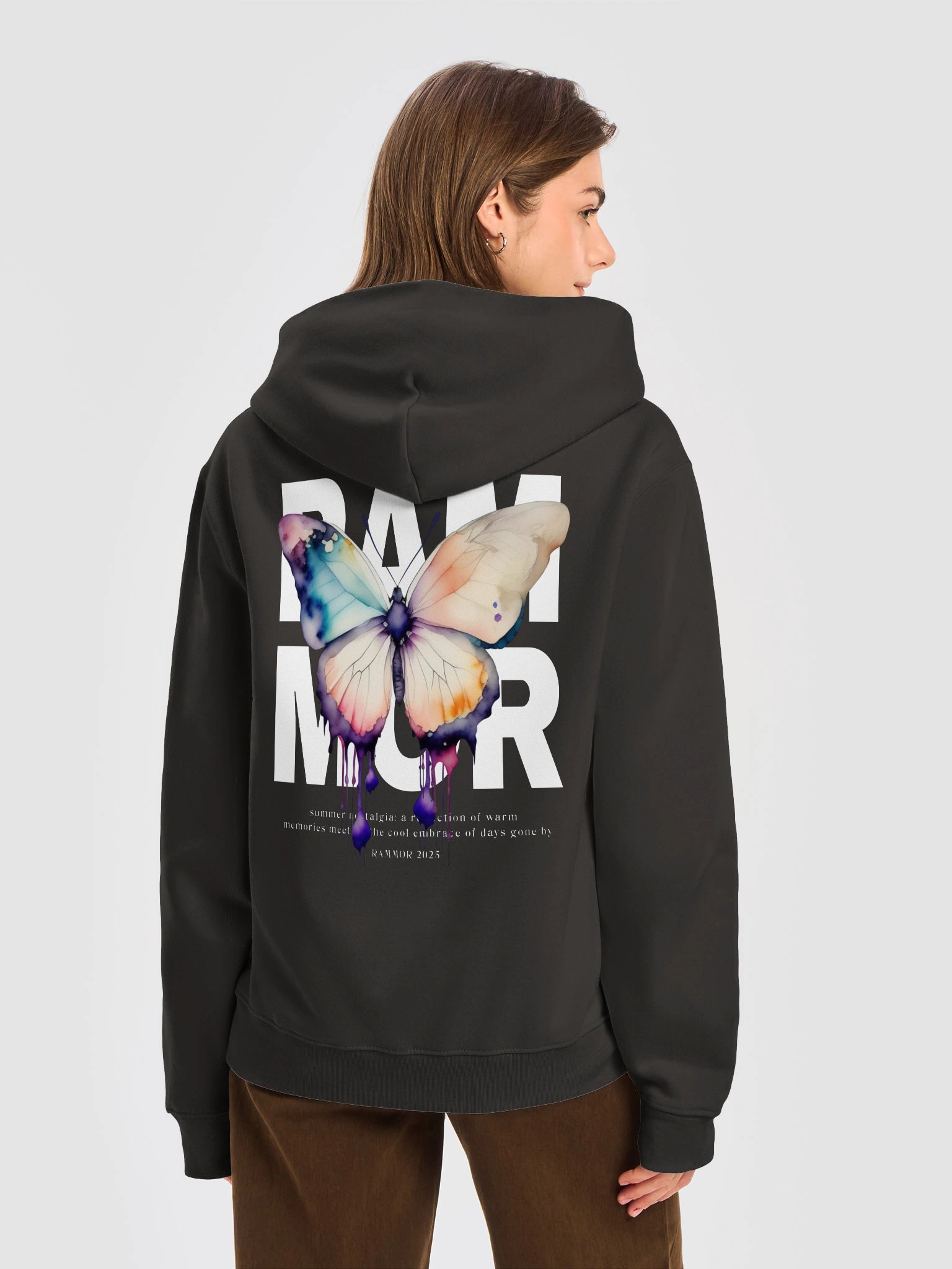 BUTTERFLY HOODIE BLACK product image (6)